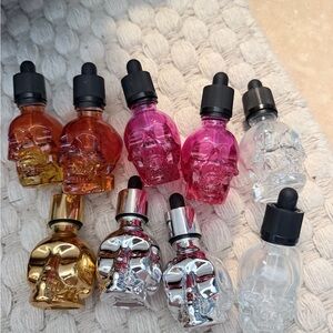 Colorful Skull Dropper Bottles Set